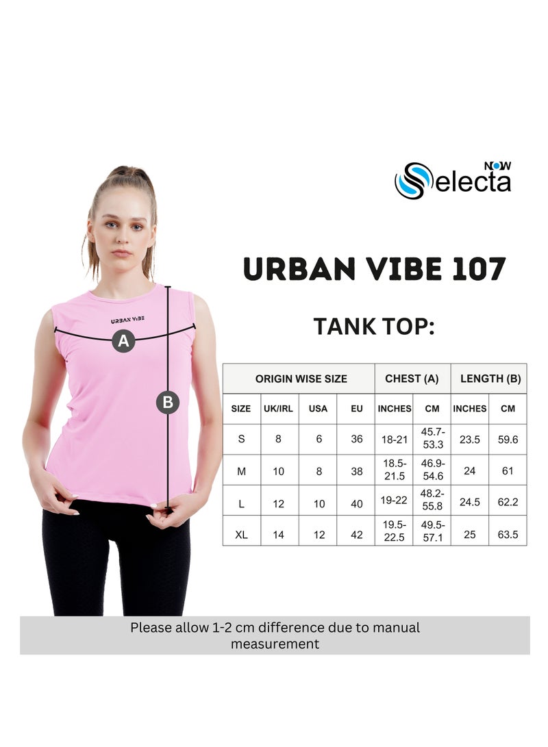 Selecta Now Ladies Sleeveless Cotton Yellow T-Shirt Breathable Tank Top Soft Stretchable Women’s T Shirt Ideal for Hot Climate  - Image 5