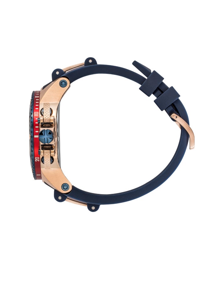 Quantum QUANTUM Men 's Dark Blue Dial Chronograph watch - HNG535.999  - Image 2