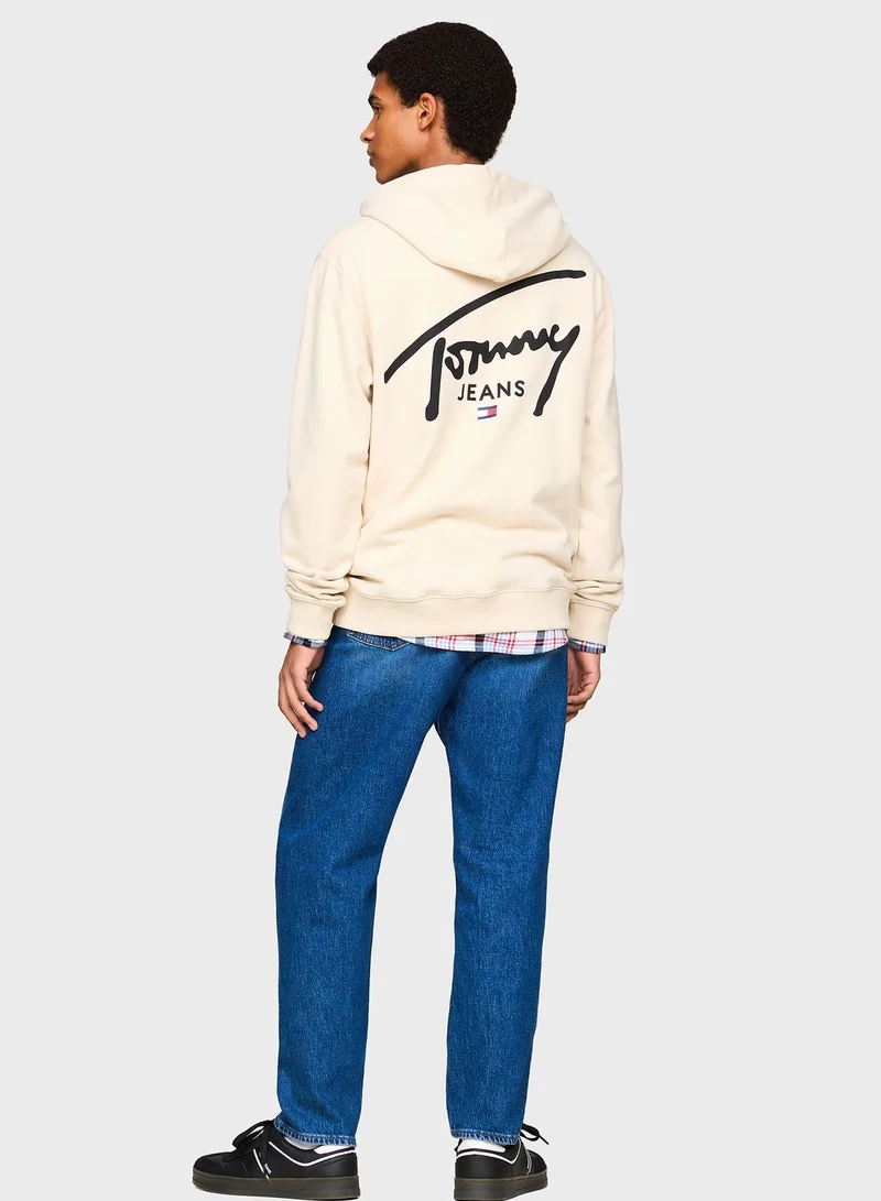 TOMMY JEANS Graphic Drawstring Regular Fit Hoodie