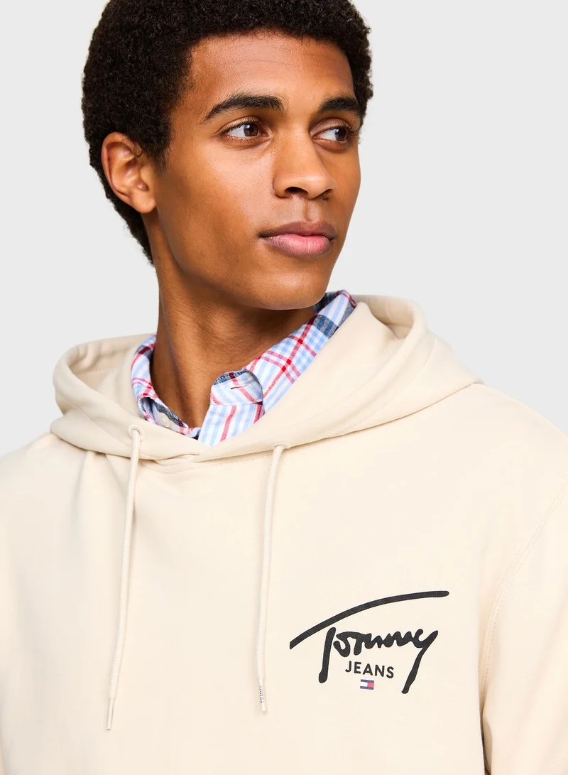 TOMMY JEANS Graphic Drawstring Regular Fit Hoodie
