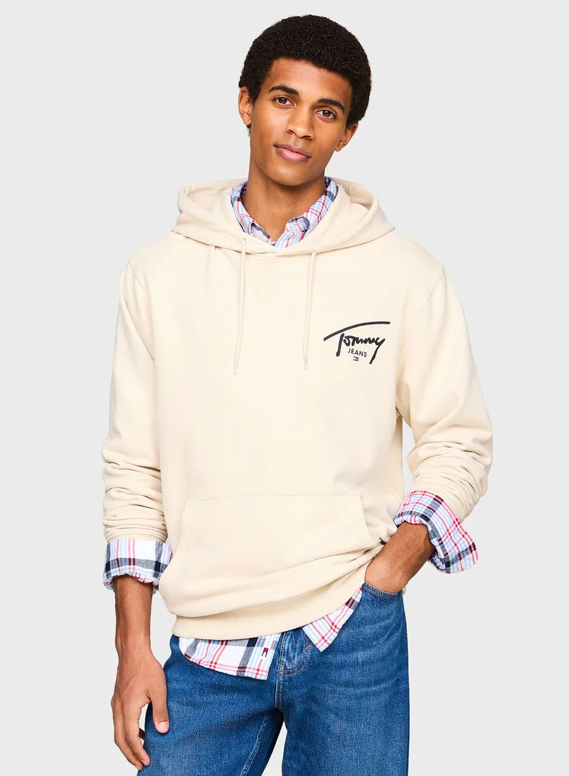 TOMMY JEANS Graphic Drawstring Regular Fit Hoodie