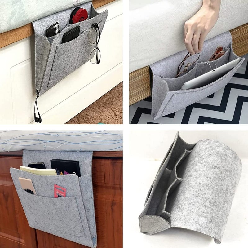 AARKRI SALES Bedside Caddy Ipad Holder Dorm College Room Bunk Bed Hospital Bed Kids Baby Bed Hanging Storage Organizer Remote Holder Large Size 125 x 82 inchMULTI COLOUR - Image 5