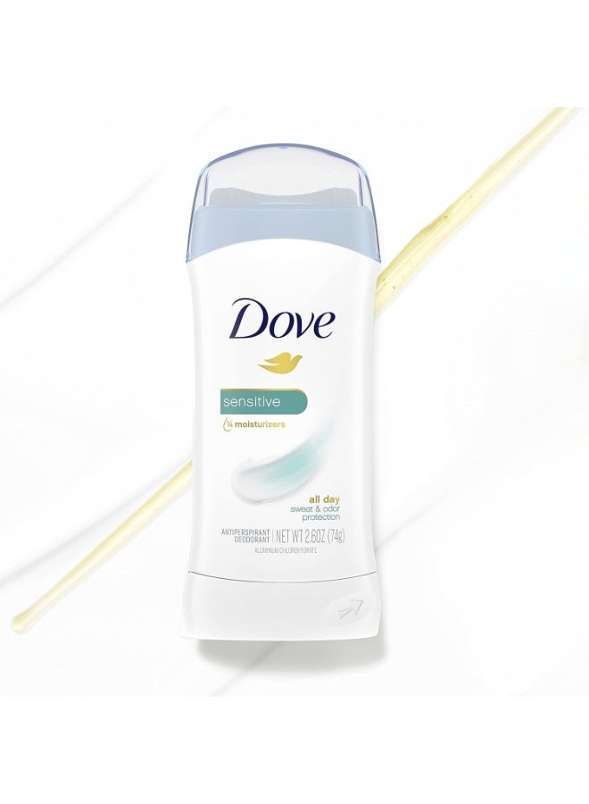 Dove Invisible Solid Antiperspirant Deodorant Stick for Women 2.6 Ounce (pack of 6) - Image 4