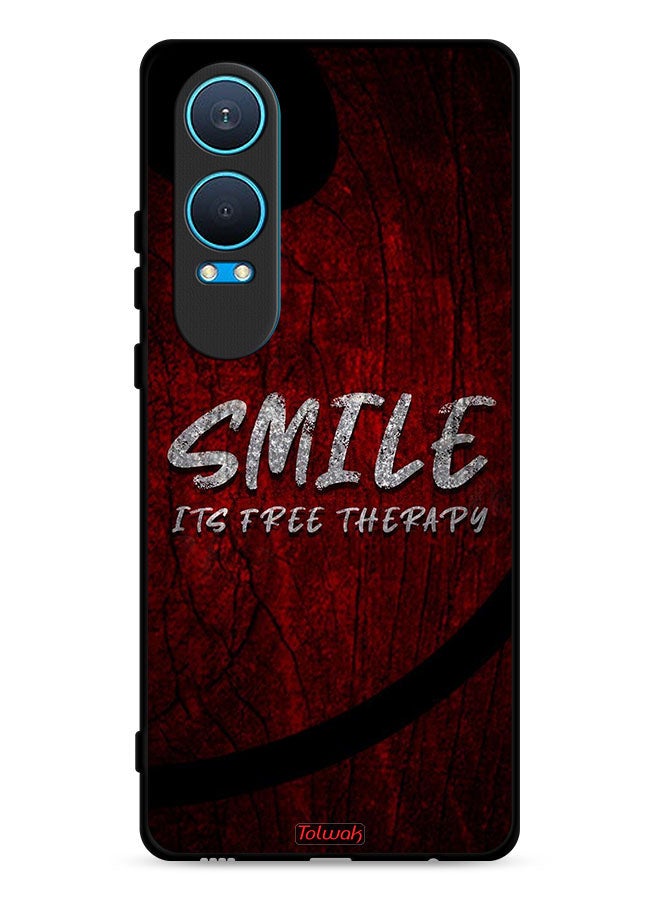 Tolwak OnePlus Nord CE4 Lite 5G Protective Case Cover Smile Its Free Therapy - Image 1