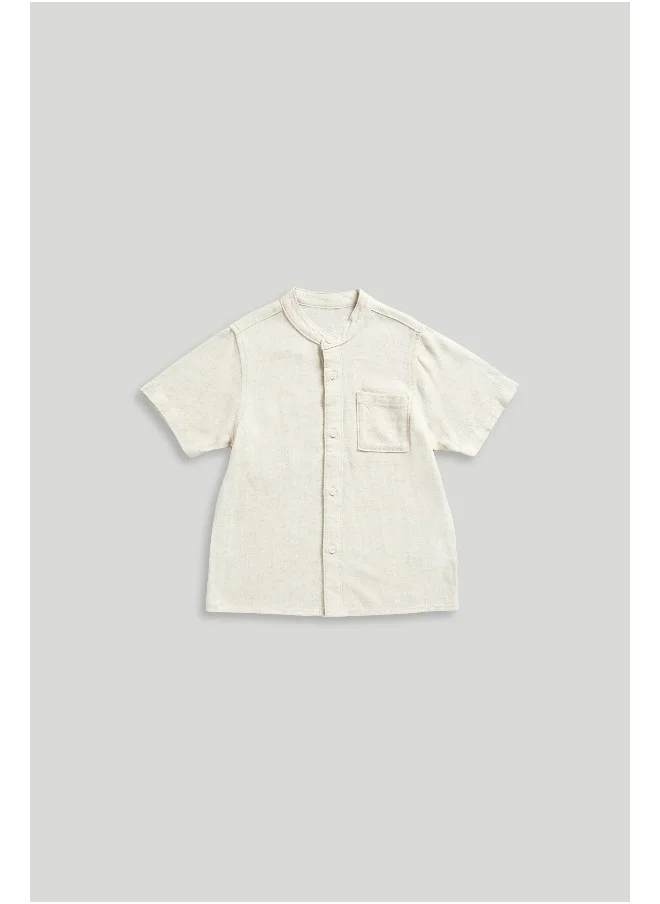 mothercare Linen Blend Grandad Shirt