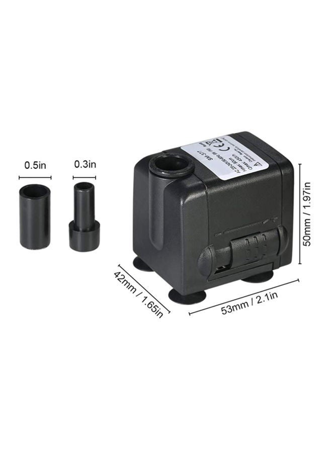 NIBEMINENT Submersible Water Pump For Aquarium Tabletop Fountains Black 11x7.5x8cm - Image 4