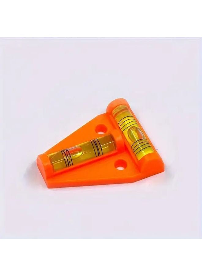 Compact T Type Magnetic Level Orange Dual Bubble Acrylic Mini Level With Mounting Hole - Image 4