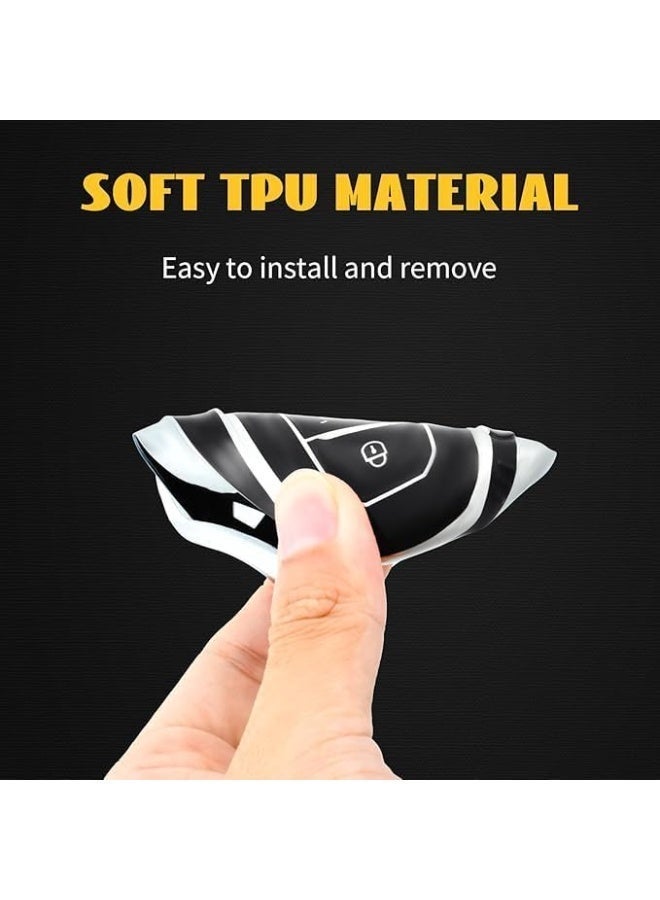 UShop U-Shop heat-resistant polyurethane protective cover for remote car keys, compatible with Peugeot 208, 308, 408, 508, 307, 2008, 3008, 5008, Citroën C3, C4, C5, DS3, DS5, DS7 - Image 3