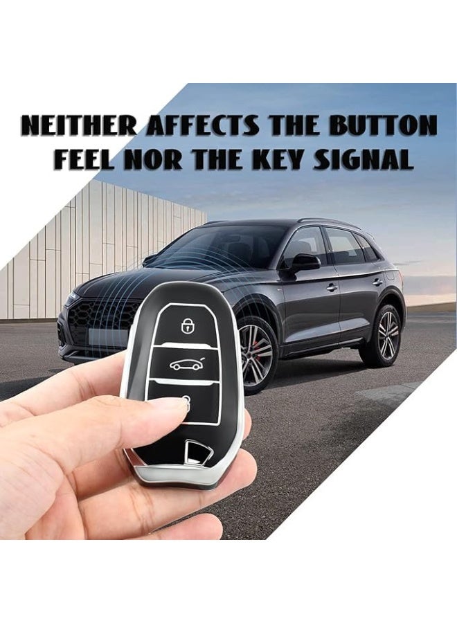 UShop U-Shop heat-resistant polyurethane protective cover for remote car keys, compatible with Peugeot 208, 308, 408, 508, 307, 2008, 3008, 5008, Citroën C3, C4, C5, DS3, DS5, DS7 - Image 5