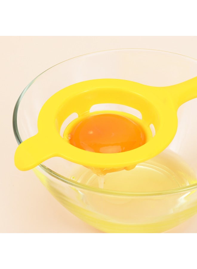 Plastic Long Handle Egg White Separator Egg Filter Egg Yolk Separator Cake Baking Special Kitchen Gadgets-Color:Yellow  - Image 3