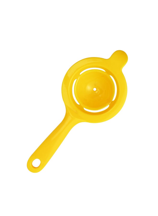 Plastic Long Handle Egg White Separator Egg Filter Egg Yolk Separator Cake Baking Special Kitchen Gadgets-Color:Yellow  - Image 1