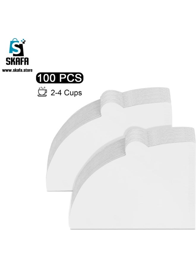 SKAFA 100pcs | Coffee Filters | V60 Cone Paper Filter | Natural Disposable Coffee Filters | Compatible with V60 Dripper and No.1/2 Size Pour Over fit to all drippers. (White, 1-2 Cups) - Image 4