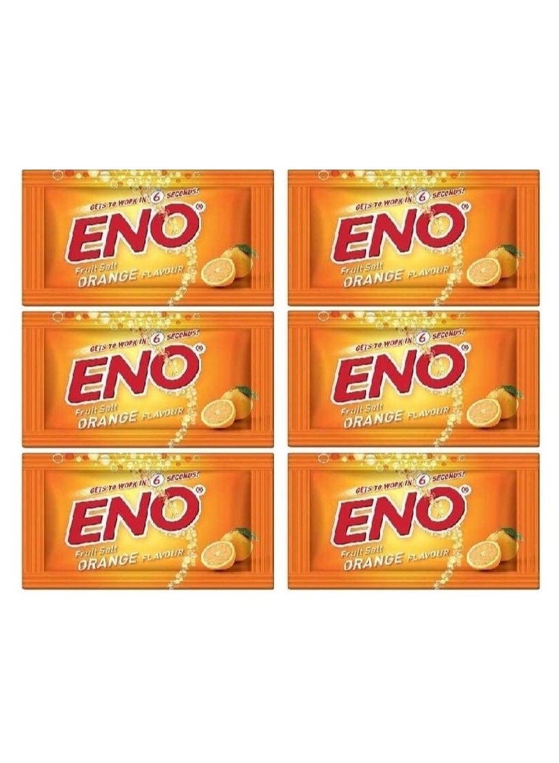 Eno Pack of 6 Eno Orange Sachet 5g Each  - Image 1