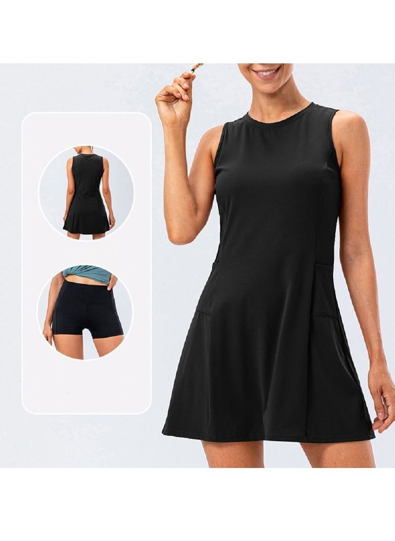 Loquat - Anti - malfunction of air yoga golf sport tennis skirts twinset - Image 1