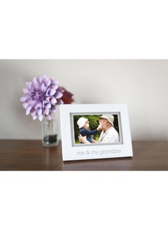 pearhead Me And My Grandpa Sentiment Baby Picture Frame, Baby Keepsake Photo Frame, Gender-Neutral Baby Nursery Décor, Grandparents Gift, White  - Image 3