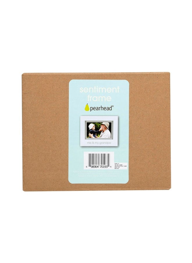 pearhead Me And My Grandpa Sentiment Baby Picture Frame, Baby Keepsake Photo Frame, Gender-Neutral Baby Nursery Décor, Grandparents Gift, White  - Image 5