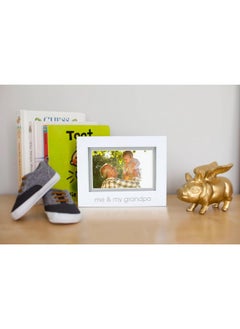 pearhead Me And My Grandpa Sentiment Baby Picture Frame, Baby Keepsake Photo Frame, Gender-Neutral Baby Nursery Décor, Grandparents Gift, White  - Image 4