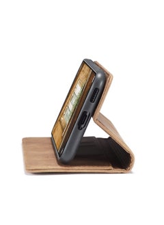 CaseMe CaseMe Xiaomi Mi 11/11T Pro Case Wallet, for Xiaomi Mi 11/11T Pro Wallet Case Book Folding Flip Folio Case with Magnetic Kickstand Card Slots Protective Cover - Brown  - Image 5