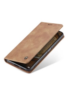 CaseMe CaseMe Xiaomi Mi 11/11T Pro Case Wallet, for Xiaomi Mi 11/11T Pro Wallet Case Book Folding Flip Folio Case with Magnetic Kickstand Card Slots Protective Cover - Brown  - Image 4