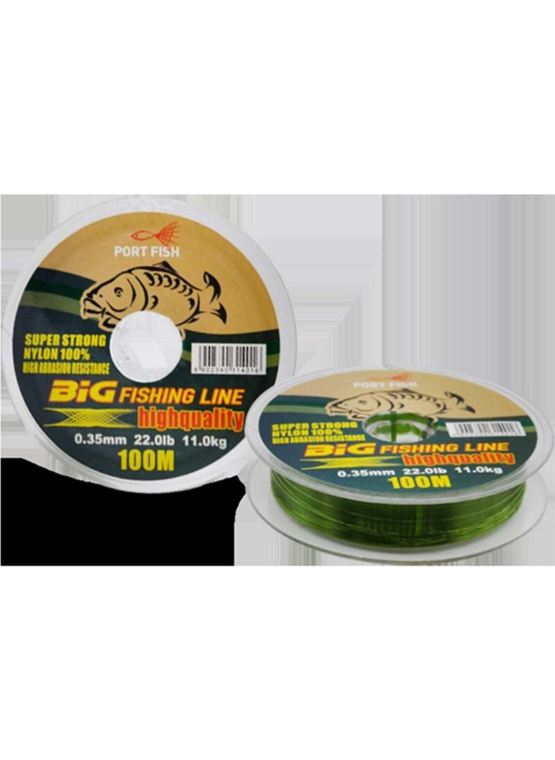 Portfish Big Fishing Line 100 Mt. Fishing Line - Green - 0.60 mm 