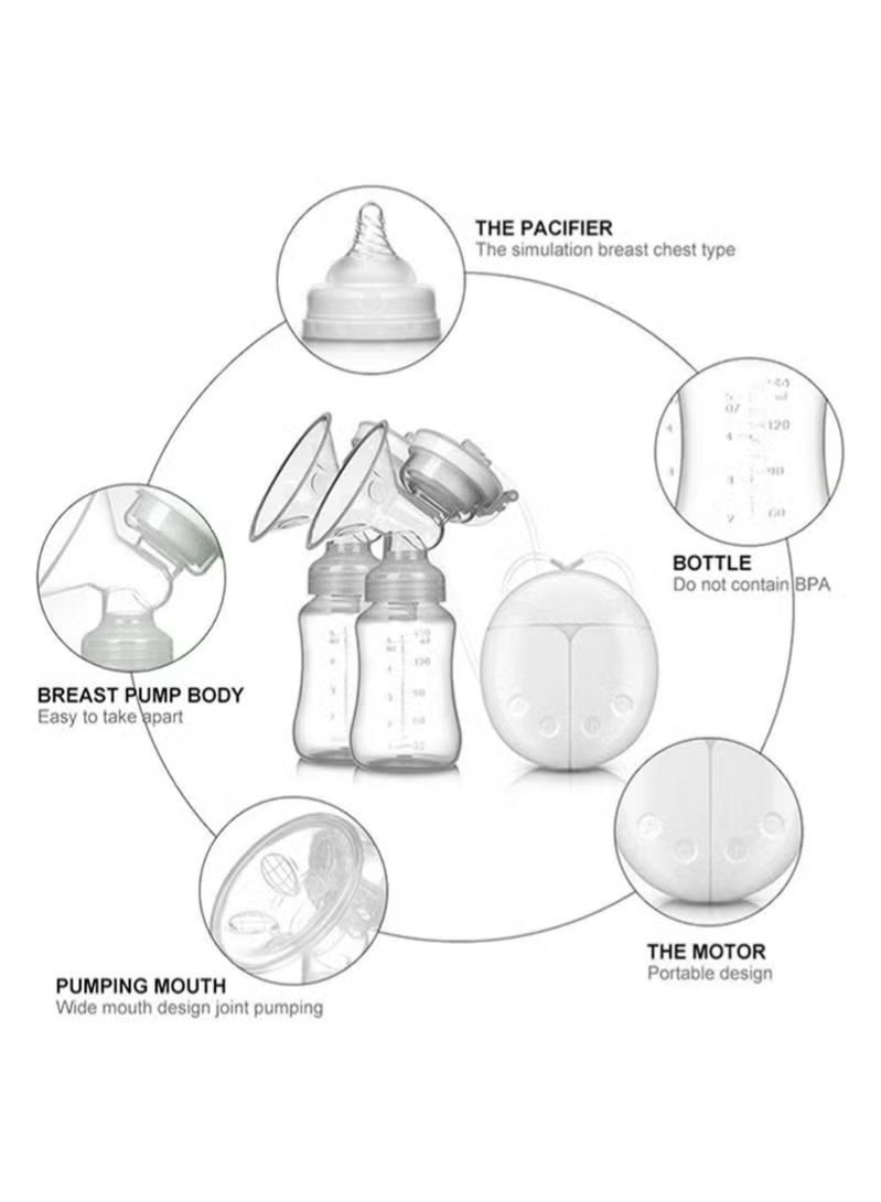 DEAREVERY Pack Of 2 Superior Wearable Hands Free Electric Painless Automatic Breastfeeding Breast Pump - Image 3
