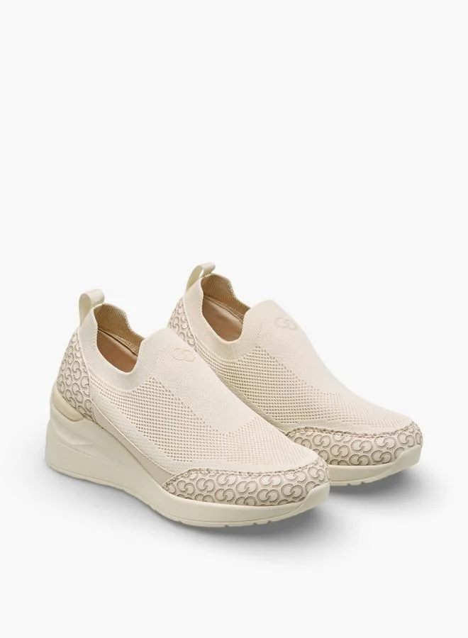 Women Monogram Print Sneakers