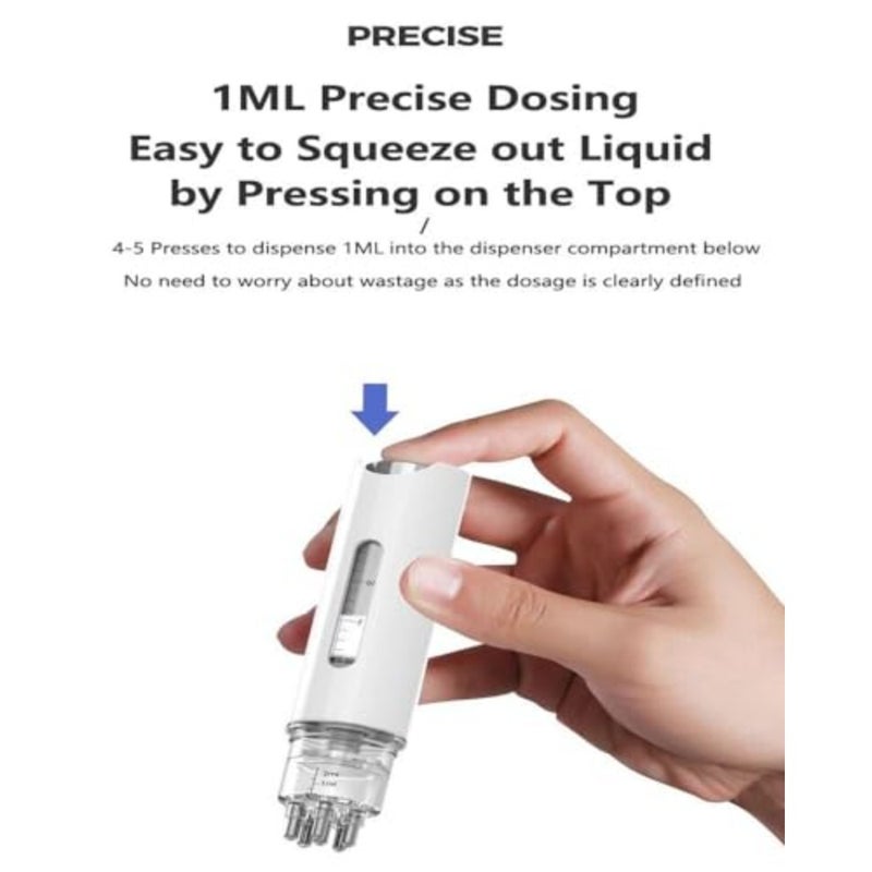 Scalp Applicator Comb, Scalp Massager Comb, Rolling Ball Applicator Brush, Scalp Massaging Serum Applicator, Hair Serum Applicator Suitable for Various Liquids White - Image 3