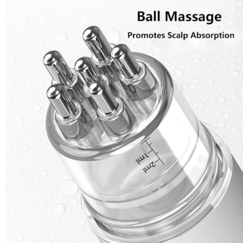 Scalp Applicator Comb, Scalp Massager Comb, Rolling Ball Applicator Brush, Scalp Massaging Serum Applicator, Hair Serum Applicator Suitable for Various Liquids White - Image 4