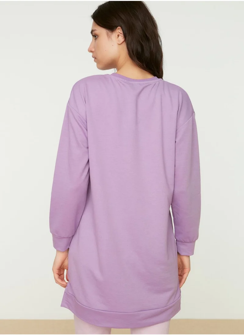 trendyol Crew Neck Knitted Sweatshirt