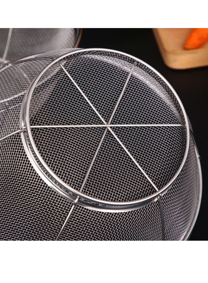 5pcs Kitchen Stainless Steel Fruit Bowl Hollow Modern Countertop Food Storage Basket Strainer for Vegetables Living Room Table Decorative Fruit Holder Creative Home Decor Bread Storage Organizer  - Image 4