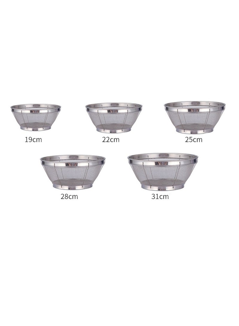 5pcs Kitchen Stainless Steel Fruit Bowl Hollow Modern Countertop Food Storage Basket Strainer for Vegetables Living Room Table Decorative Fruit Holder Creative Home Decor Bread Storage Organizer  - Image 5