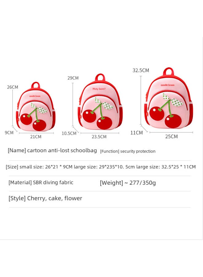 Supply Kindergarten Schoolbag Middle And Large Class Children's Backpack Cute Bag Boys And Girls Anti-lost Children's Bag Wholesale-Color:Flower Large - Image 3