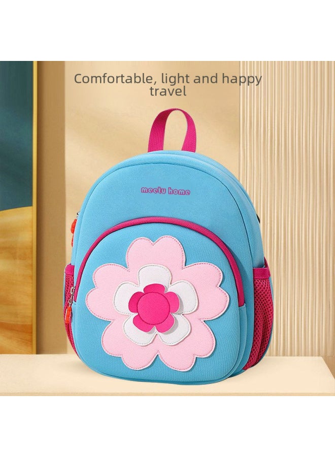 Supply Kindergarten Schoolbag Middle And Large Class Children's Backpack Cute Bag Boys And Girls Anti-lost Children's Bag Wholesale-Color:Flower Large - Image 4