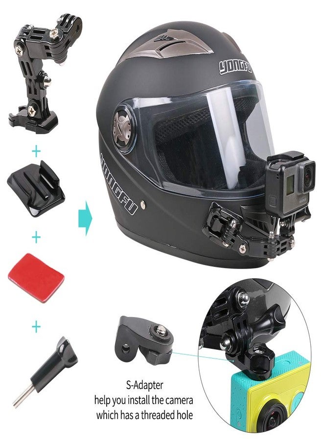 سكيزن طقم تثبيت الذقن لخوذة الدراجة النارية من غويو لكاميرات GoPro Hero (2018)/6/5 Black، و4 Session، و3+ Action وغيرها - Image 3