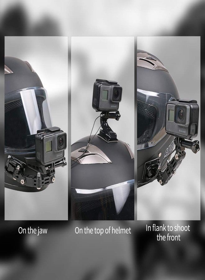 سكيزن طقم تثبيت الذقن لخوذة الدراجة النارية من غويو لكاميرات GoPro Hero (2018)/6/5 Black، و4 Session، و3+ Action وغيرها - Image 4