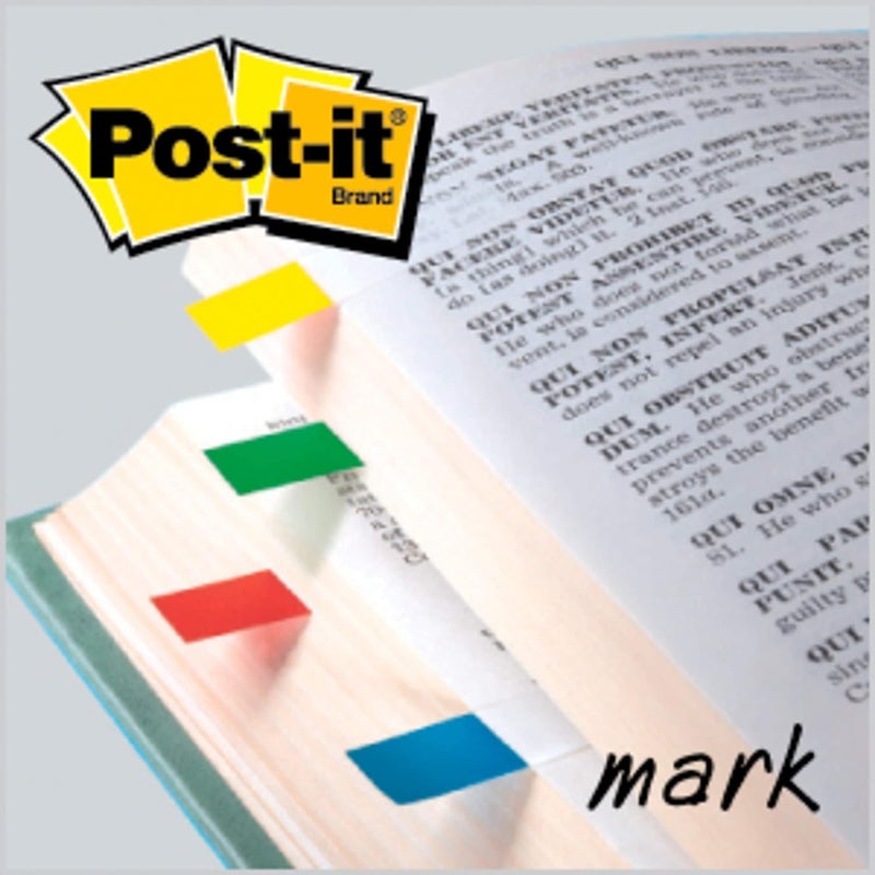 Post It Flags, 35/Dispenser, 4 Dispensers/Pack, 47 in Wide, Assorted Primary Colors (683-4) (Pack of 2) - Image 2