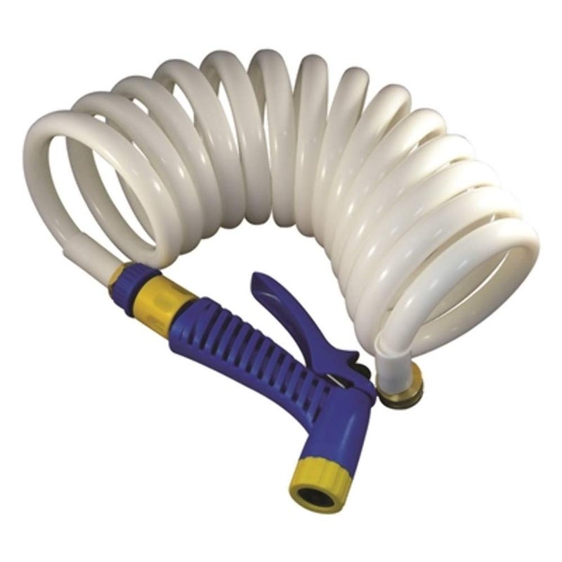 Marpac New Marine Boat Coiled Washdown Hose with Nozzle 1/2 x 15 7-0422 - Image 4