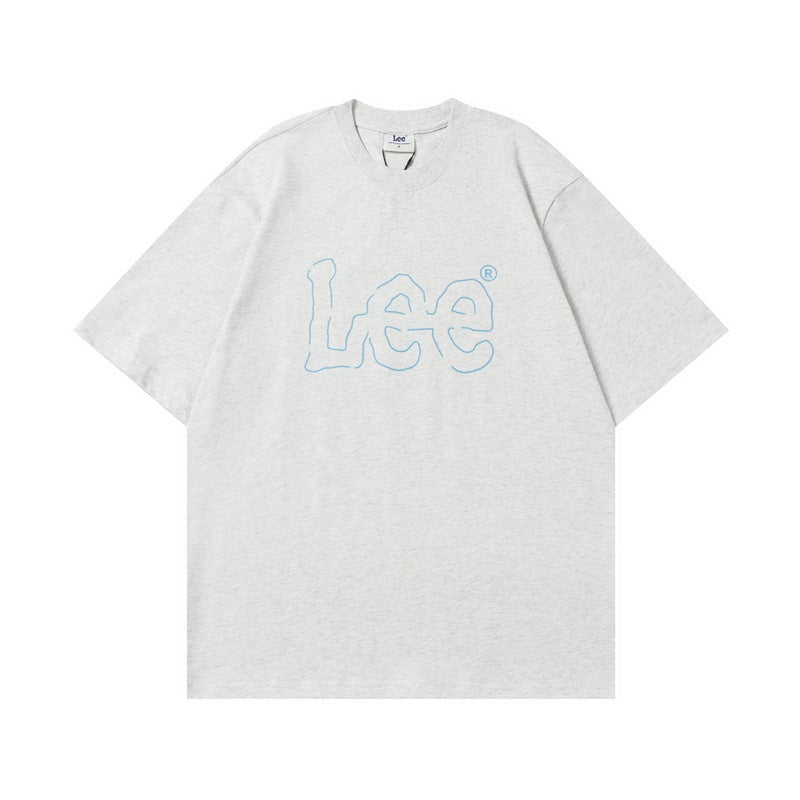 Lee Classic Logo Loose Round Neck Cotton Short Sleeve T-Shirt - Image 1