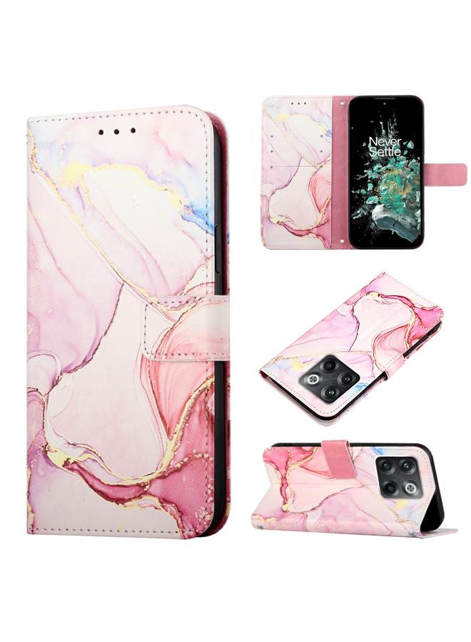 اس-توب جراب لهاتف OnePlus 10T 5G PT003 جراب هاتف جلدي قلاب بنمط رخامي - Image 1