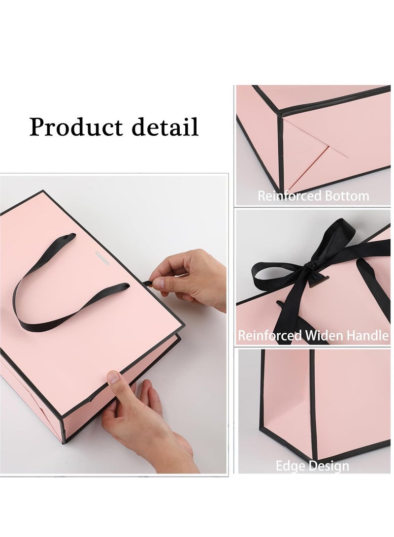 Generic Reusable Paper Gift Bags Set, 1 Greeting Cards, 5 Tissues Paper, for Birthdays, Weddings, Valentine's Day, Party, Mother's Day - Image 2