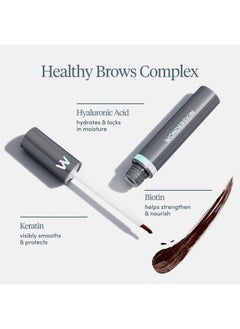 Wonderskin Wonderskin Dream Brow Eye Brow Gel, Transfer Proof Eyebrow Mascara, Long Lasting One-Step Eyebrow Tinted Filler, Dark Brown (Dark Brunette)  - Image 2