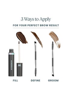 Wonderskin Wonderskin Dream Brow Eye Brow Gel, Transfer Proof Eyebrow Mascara, Long Lasting One-Step Eyebrow Tinted Filler, Dark Brown (Dark Brunette)  - Image 4
