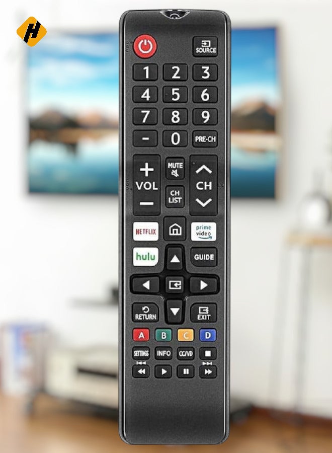 HuHa BN59-01315D Replacement for Samsung Remote Control and Smart 4K Ultra UHD Curved Series 8/7/ 6 TV HDTV LED, UN 32/40/ 43/50/ 55/58/ 65/75 inch N/NU/RU Series 5300 - Image 1