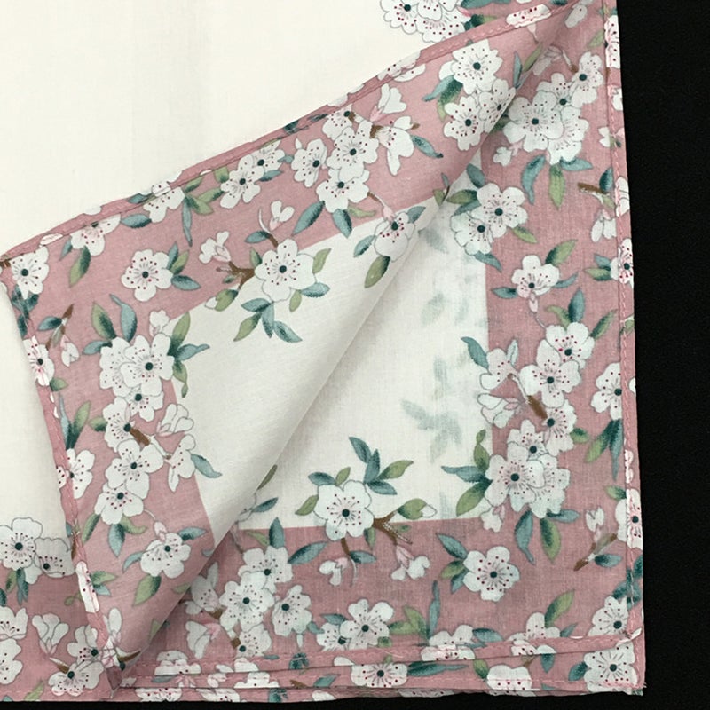 3pcs Women Handkerchief Cotton Sweat-absorbent Printing Hankies Hand Towel (Random Color) - Image 2