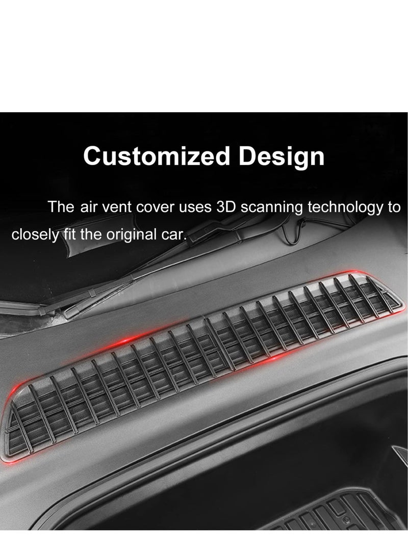 KASTWAVE Vent Cover for Tesla Model Y, Air Conditioning Inlet Protective Cover for Tesla Model Y, Intake Inlet Vent Grille Cover, Suitable for Model Y Accessories 2023 2022 - Image 2