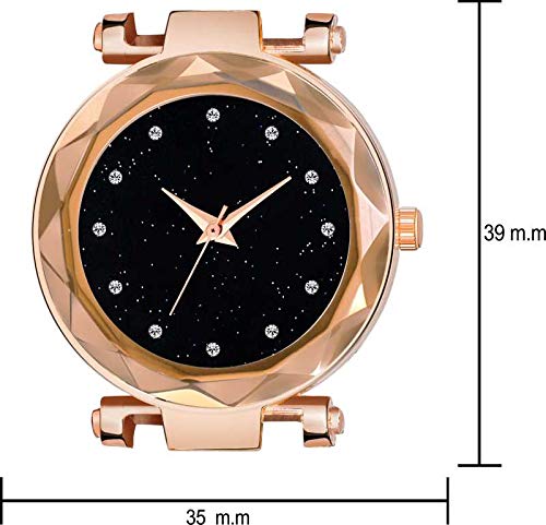 SWADESI STUFF Analogue Multicolour Dial Magnetic Quartz Girls and Women's Bracelet Wrist Watch with Stainless Steel Buckle Belt - Image 4