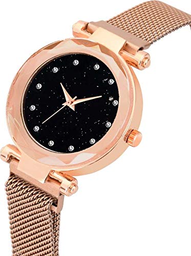 SWADESI STUFF Analogue Multicolour Dial Magnetic Quartz Girls and Women's Bracelet Wrist Watch with Stainless Steel Buckle Belt - Image 3