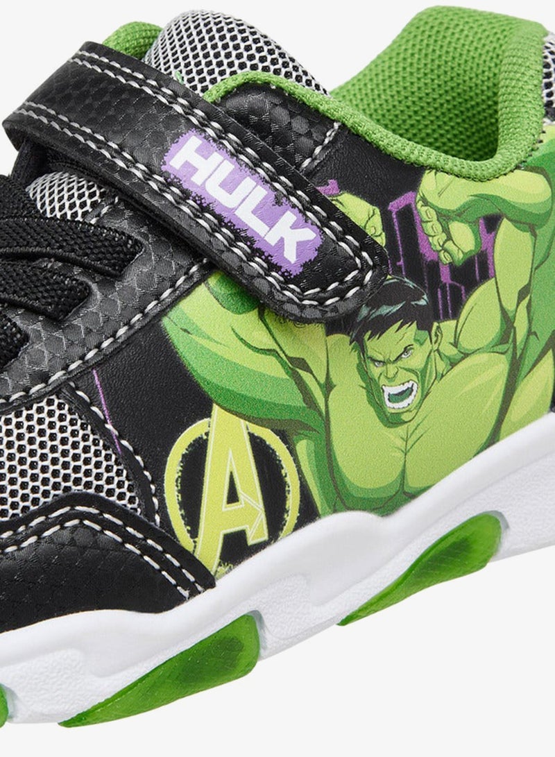 مارفل سنيكرز أولاد بطبعة هالك مع إضاءة وشريط لاصق - Image 5