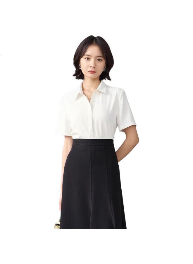 Lady Bird Miss Bird White Professional Shirt Women'S Spring And Summer Interview Formal Top Suit Jacket Inner Wear Workplace High-End Feeling Shirt - Image 3