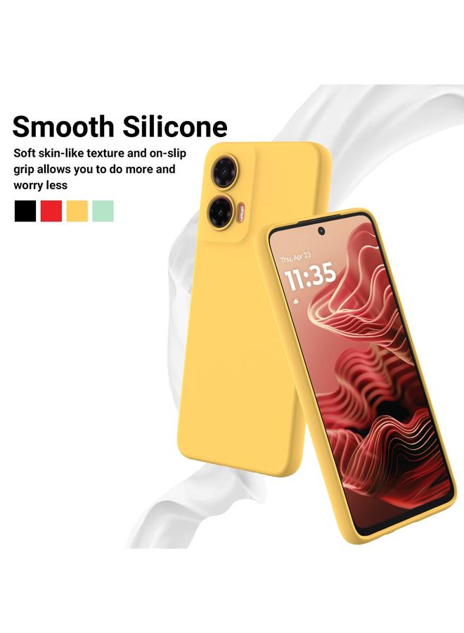 S-TOP Case For Motorola Moto G35 Pure Color Liquid Silicone Shockproof Phone Case - Image 3